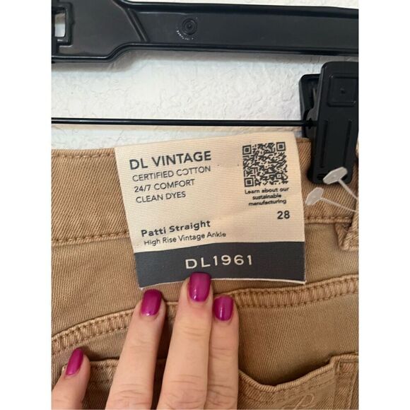 DL1961 Patti Straight High Rise Vintage Ankle Jeans NEW - Picture 8 of 10